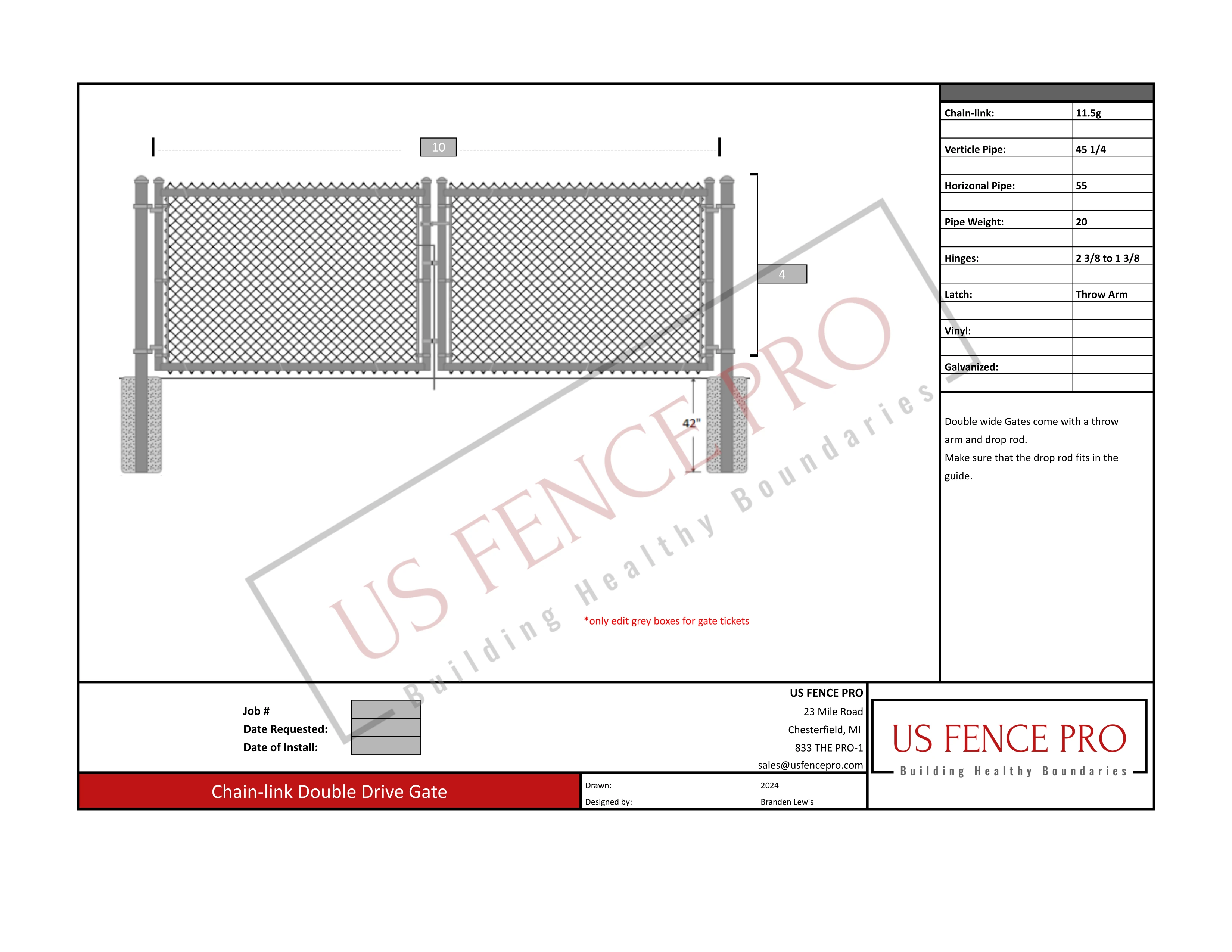 us-fence-pro-galvanized-chain-link-double-gate